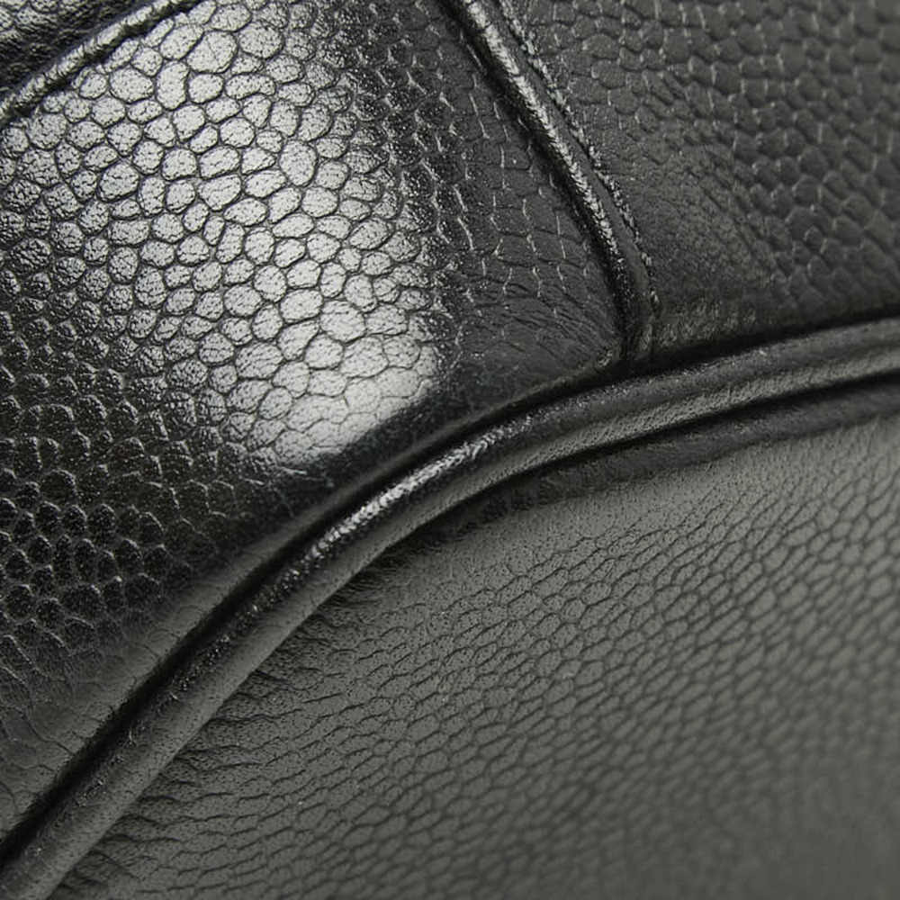CHANEL Black Caviar Leather Logo Vanity Bag - Picture 7 of 10